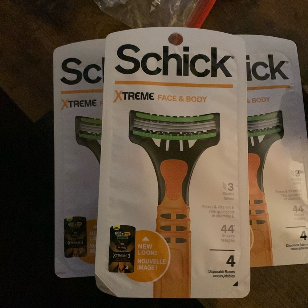 Schick face and body razors